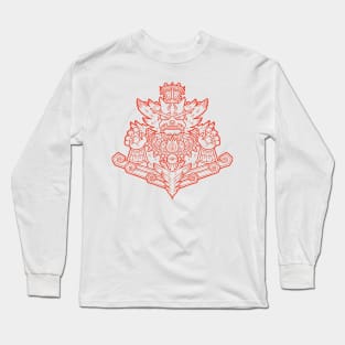 Cat Mayan Long Sleeve T-Shirt